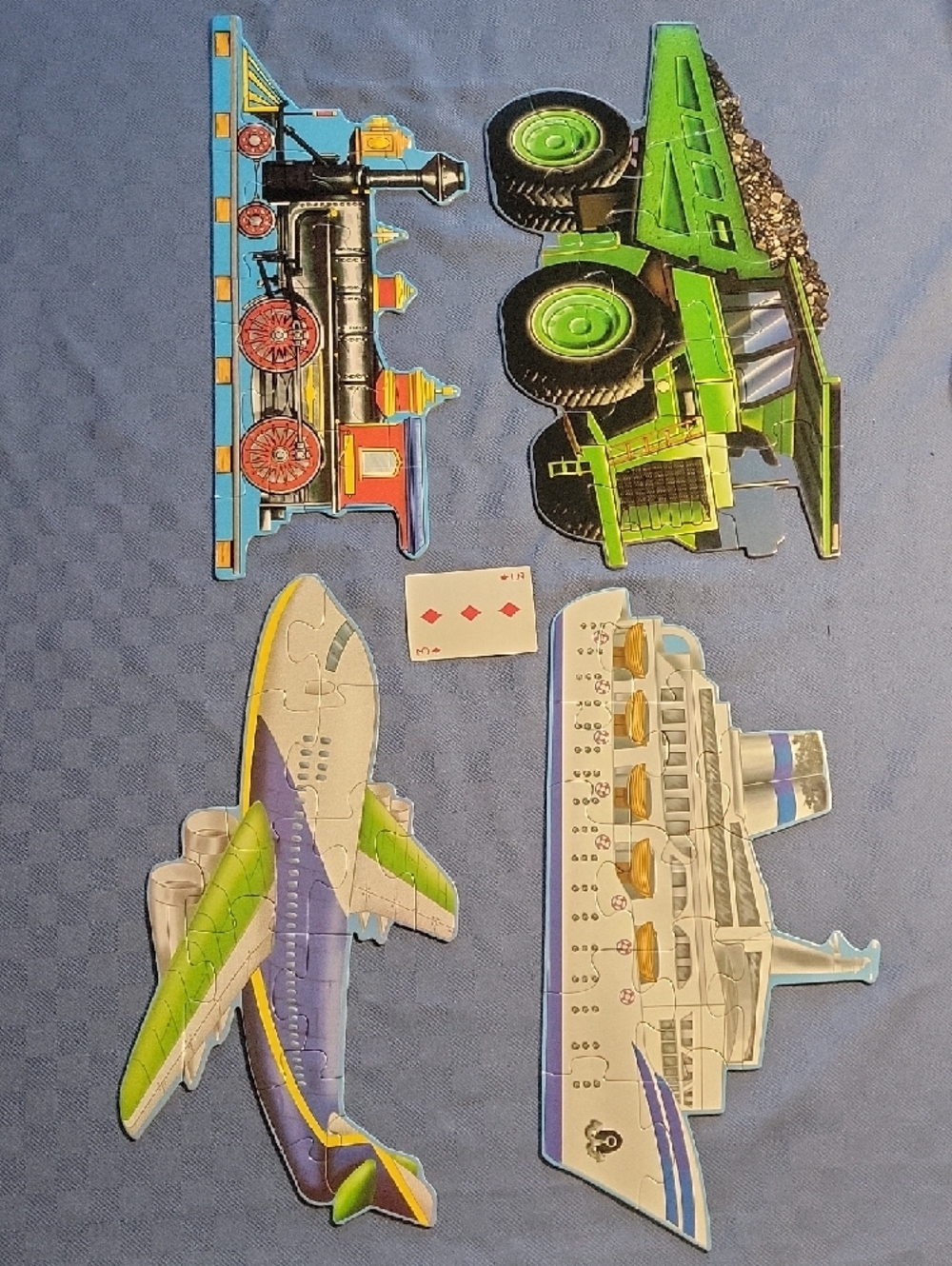 Melissa & Doug Going Places Vehicle Floor Puzzle Set - Blue, Green, White - Picture 9 of 9